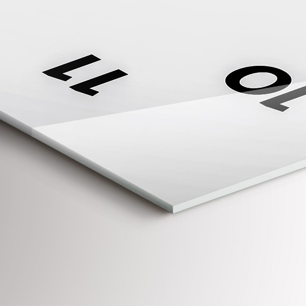 Modern vertical wall clock Abstract lines