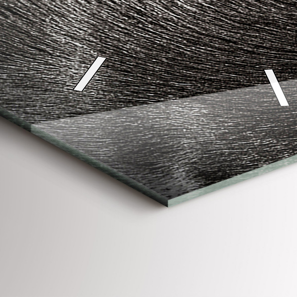 Modern vertical wall clock Scottish Fold Dog and Cat