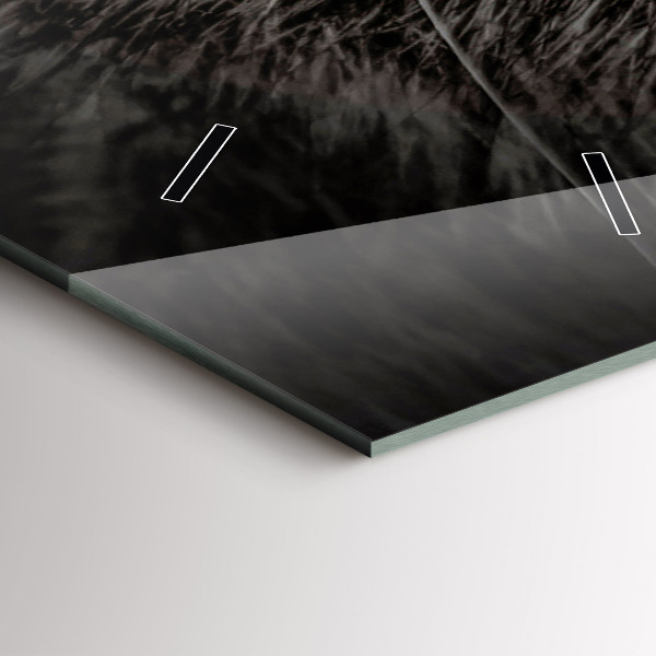 Modern vertical wall clock Scottish Fold Dog and Cat