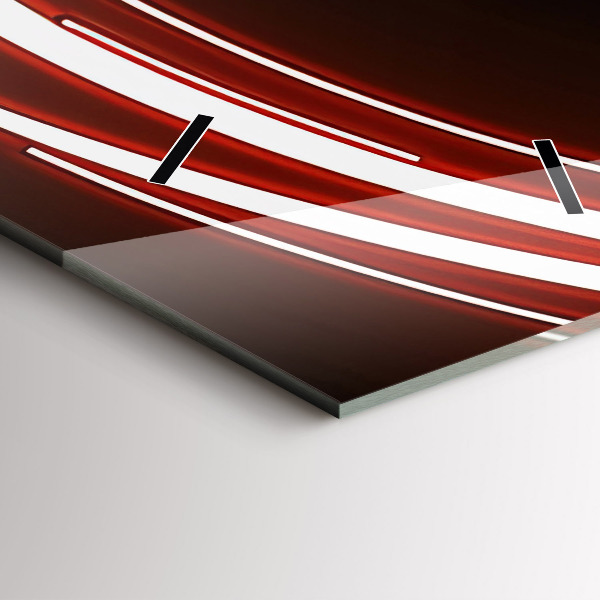 Modern vertical wall clock Cat with red eyes