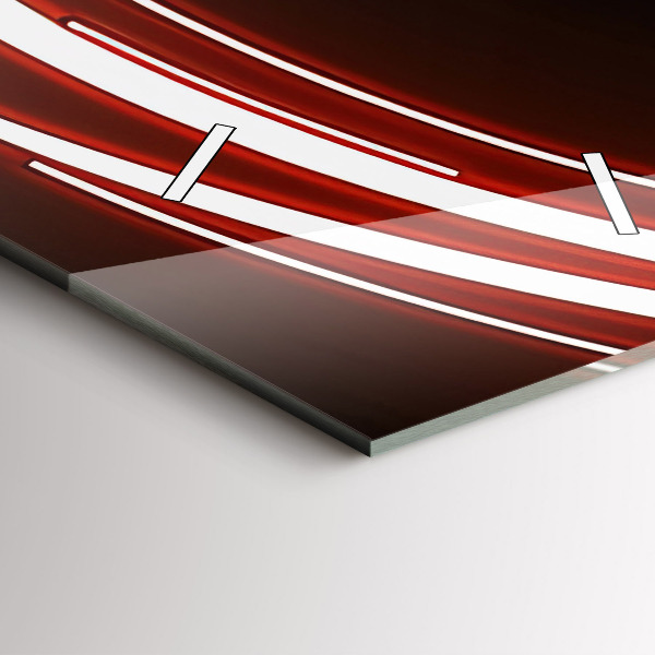 Modern vertical wall clock Cat with red eyes