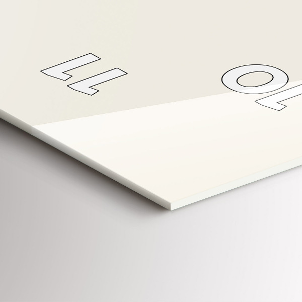 Modern vertical wall clock Moon phases