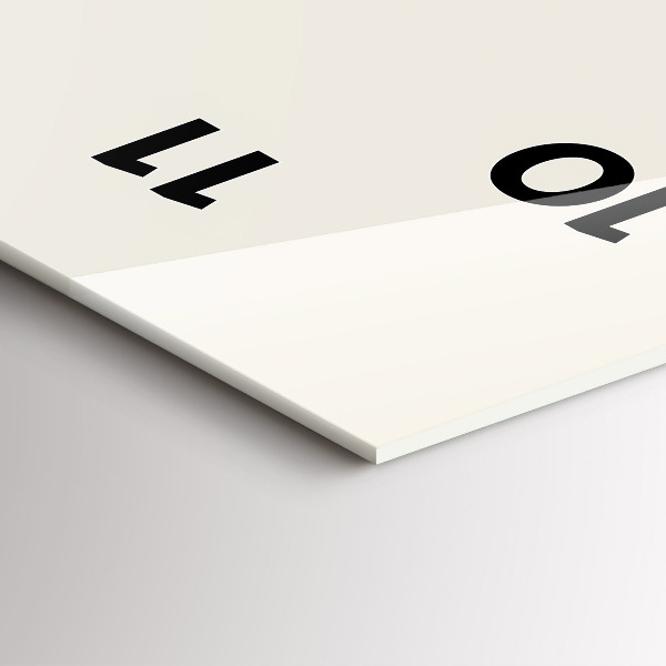 Modern vertical wall clock Moon phases