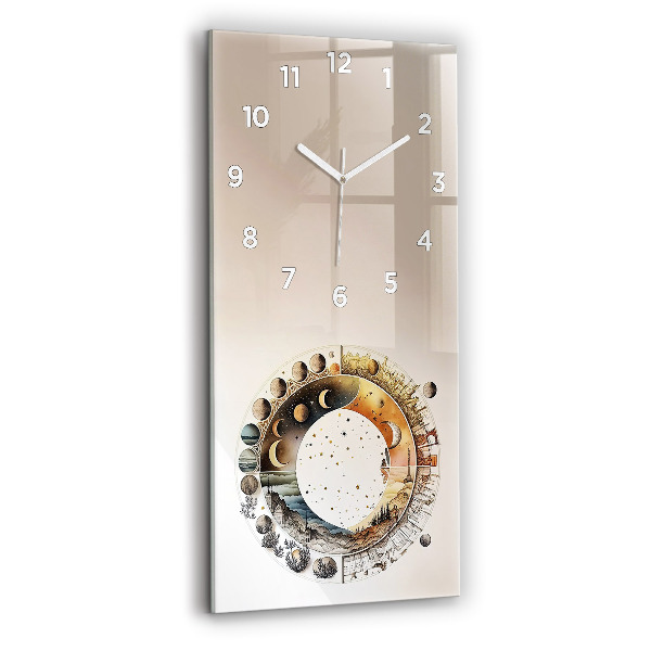 Modern vertical wall clock Astronomy clock