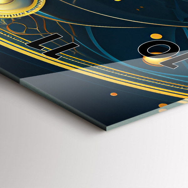 Modern vertical wall clock Horoscope clock