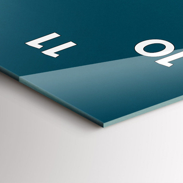 Modern vertical wall clock Sunset in the mountains