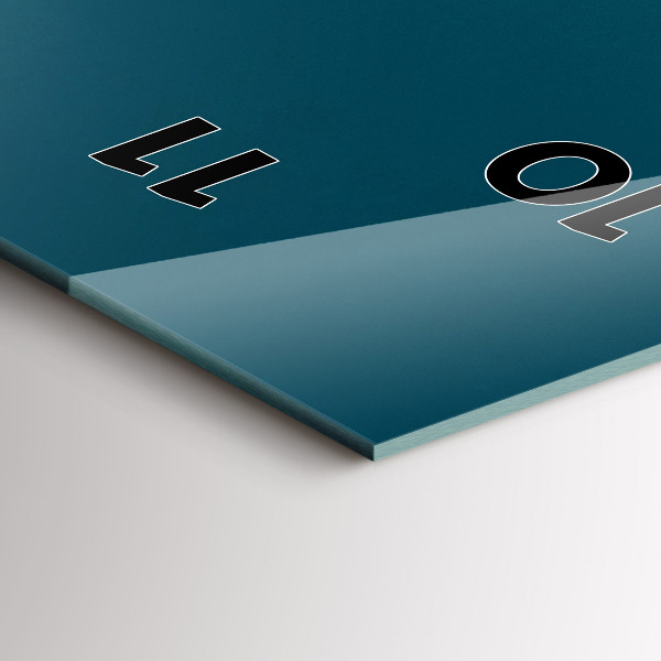 Modern vertical wall clock Sunset in the mountains