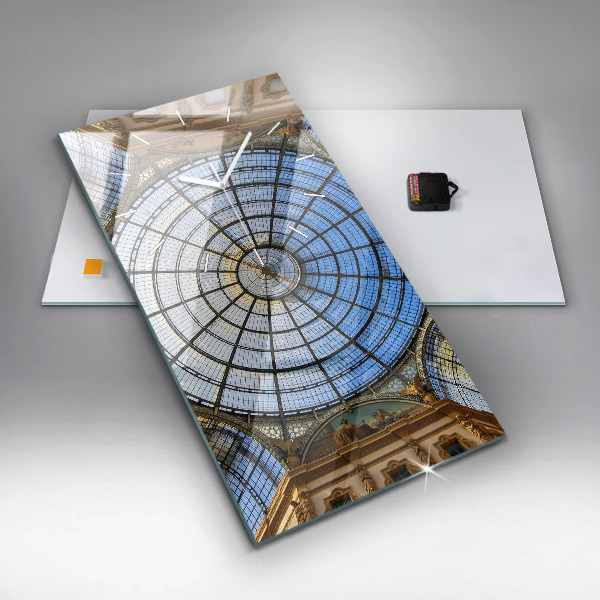 Modern vertical wall clock Shopping mall in Milan