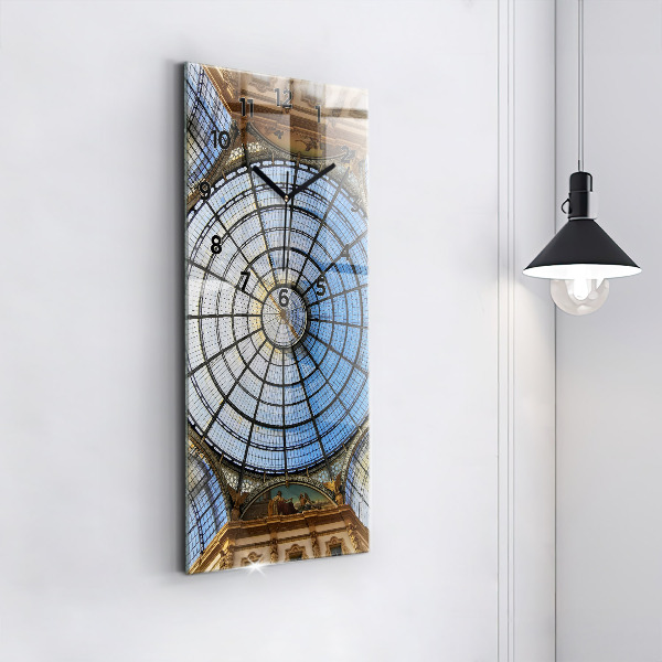Modern vertical wall clock Shopping mall in Milan