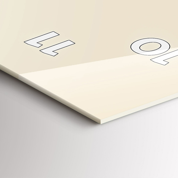 Modern vertical wall clock Abstract deer