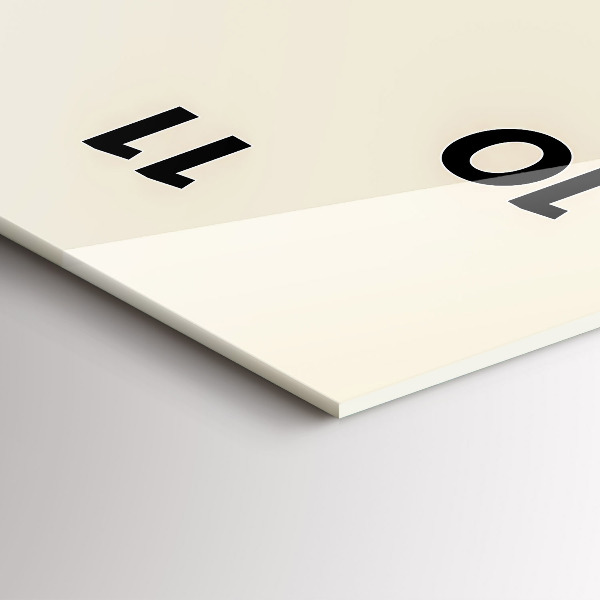 Modern vertical wall clock Abstract deer