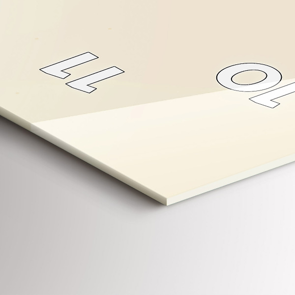 Modern vertical wall clock Man with a beard