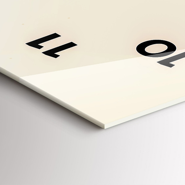 Modern vertical wall clock Man with a beard