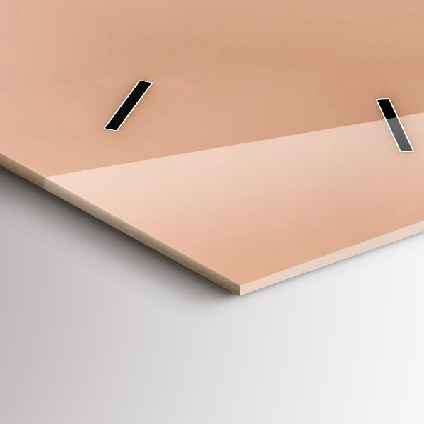 Modern vertical wall clock Flamingo illustration