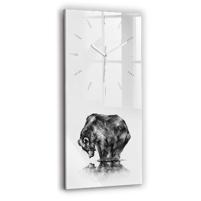 Modern vertical wall clock Cartoon bear