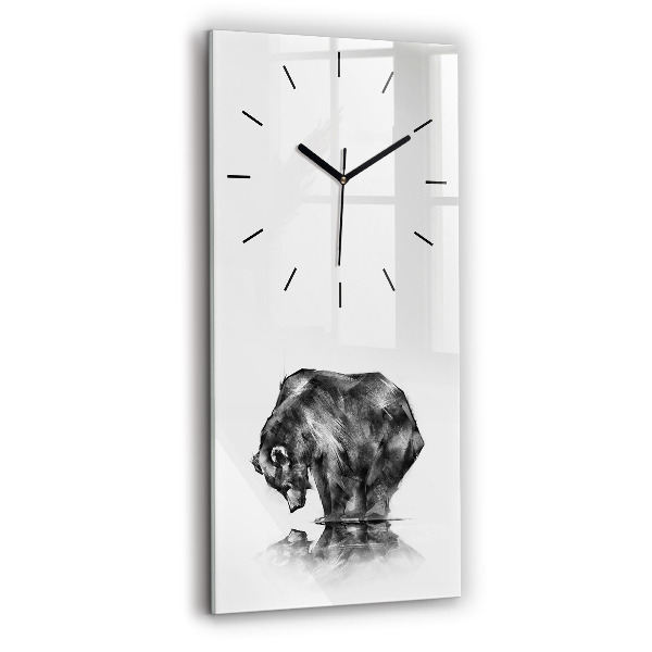 Modern vertical wall clock Cartoon bear