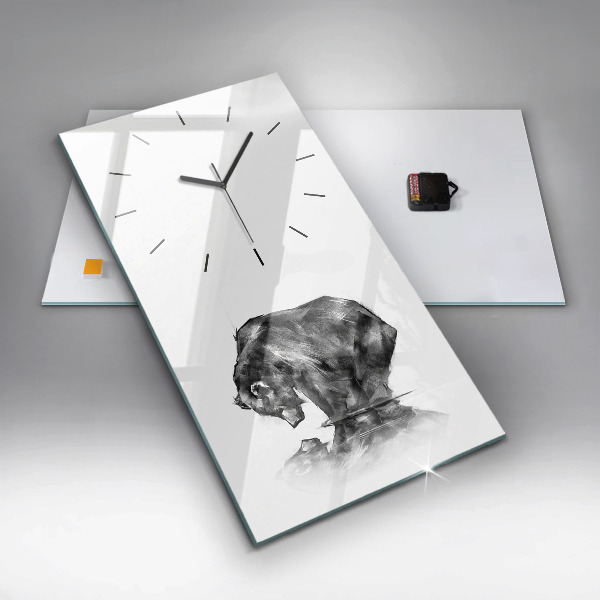 Modern vertical wall clock Cartoon bear