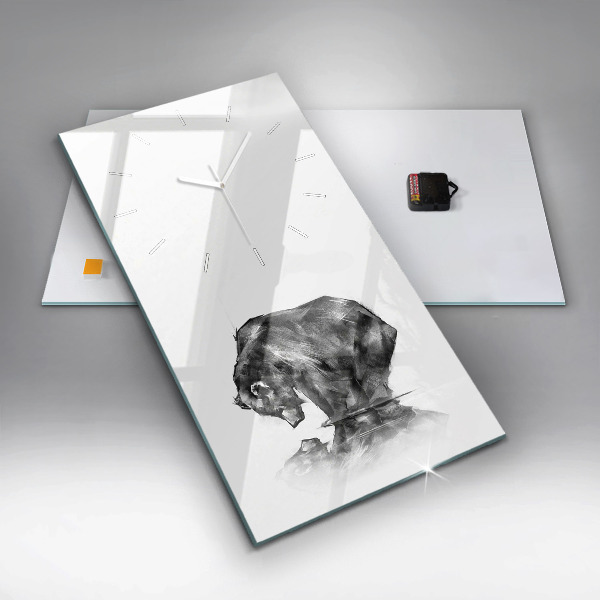 Modern vertical wall clock Cartoon bear