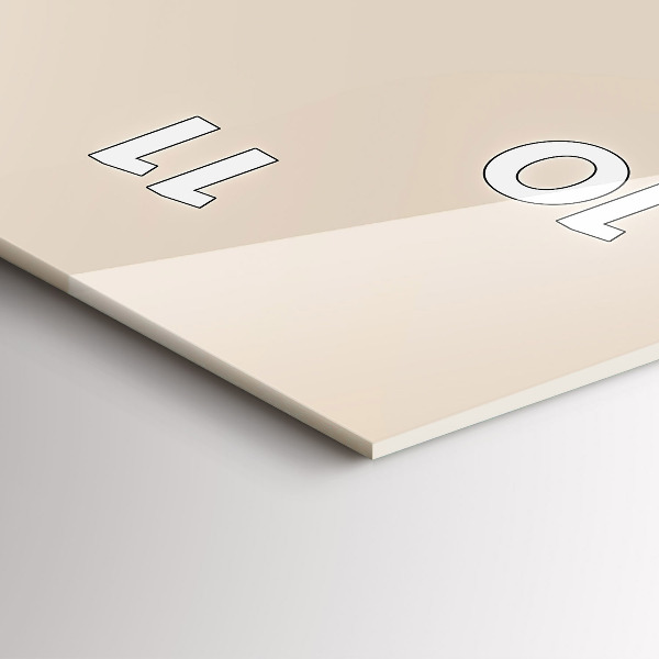 Modern vertical wall clock Man with a pipe