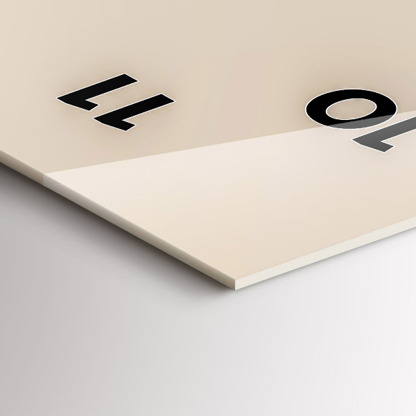 Modern vertical wall clock Man with a pipe