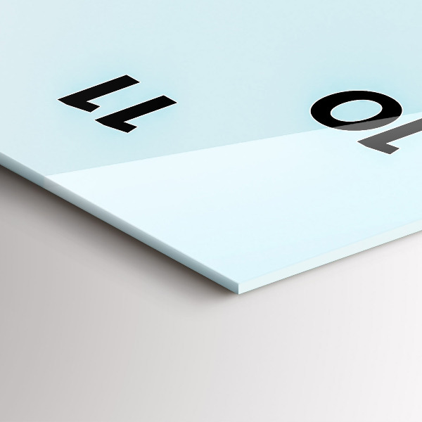 Modern vertical wall clock Puppy dog