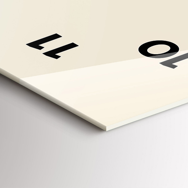 Modern vertical wall clock Deer in a shirt