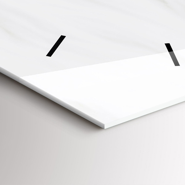 Modern vertical wall clock Sleeping little kitten