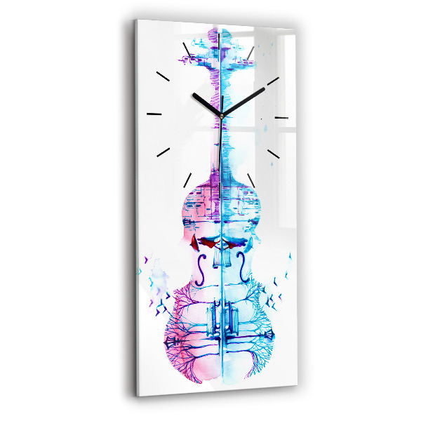 Modern vertical wall clock Cello Park Lake