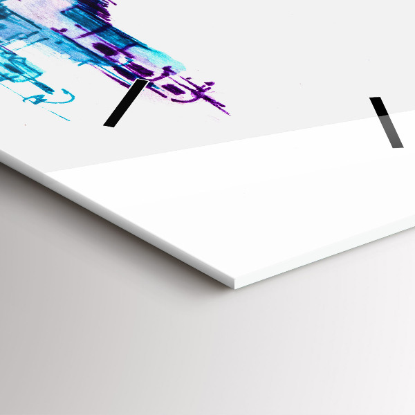 Modern vertical wall clock Cello Park Lake