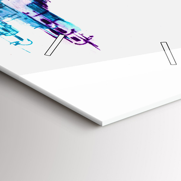 Modern vertical wall clock Cello Park Lake