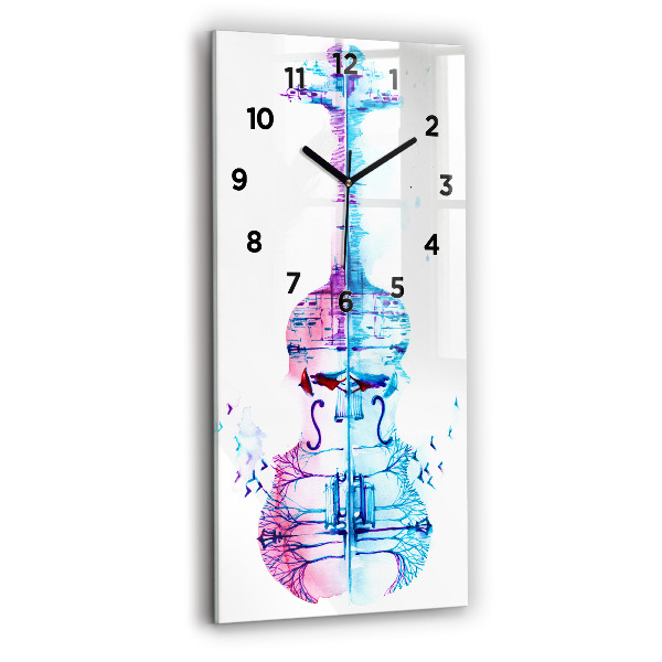 Modern vertical wall clock Cello Park Lake