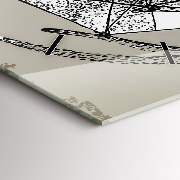 Modern vertical wall clock Deer head