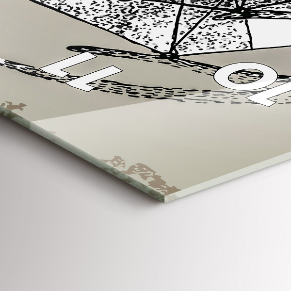 Modern vertical wall clock Deer head