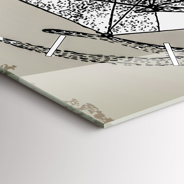 Modern vertical wall clock Deer head