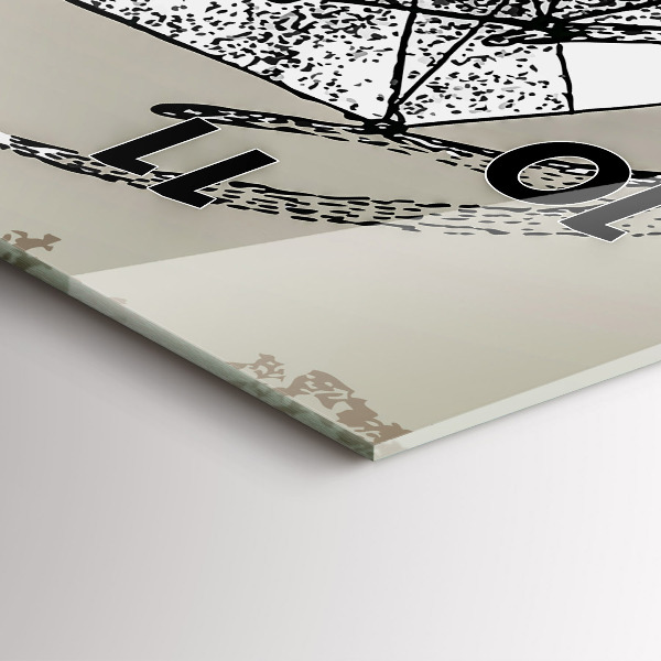 Modern vertical wall clock Deer head