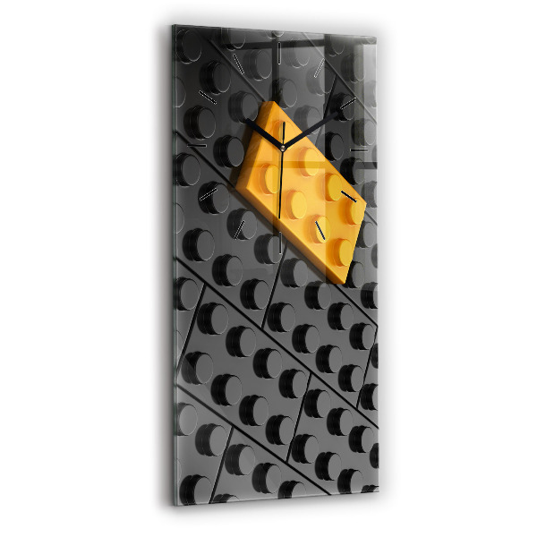 Modern vertical wall clock Toy blocks