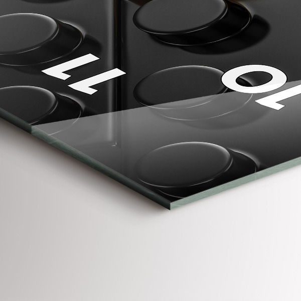 Modern vertical wall clock Toy blocks