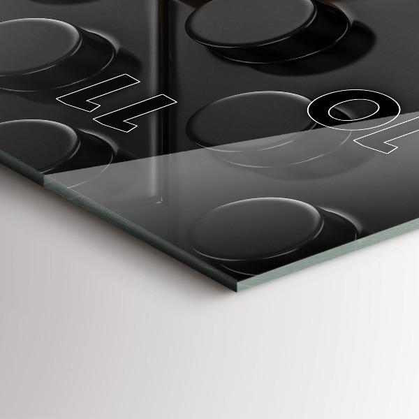 Modern vertical wall clock Toy blocks