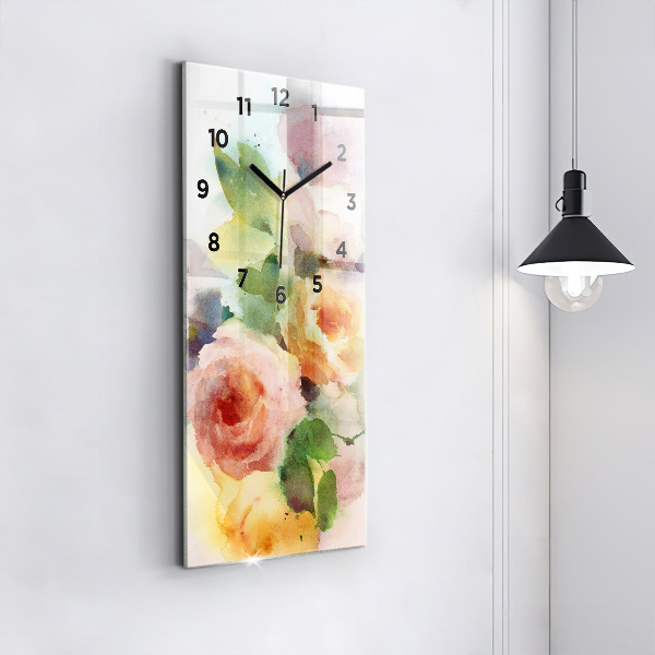 Modern vertical wall clock Visualization of Nature