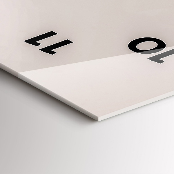 Modern vertical wall clock Bird of Predation