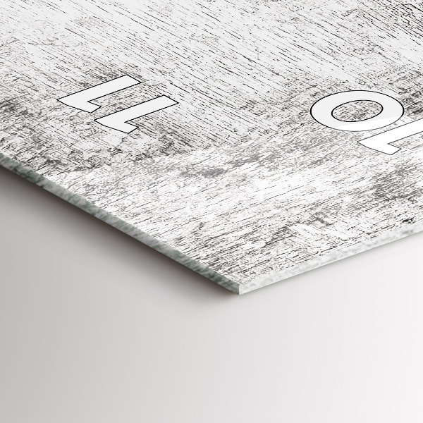 Modern vertical wall clock Ornamental plants