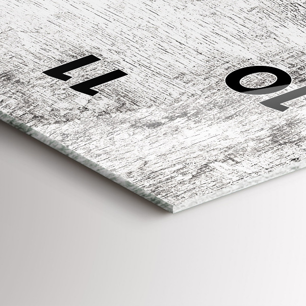 Modern vertical wall clock Ornamental plants