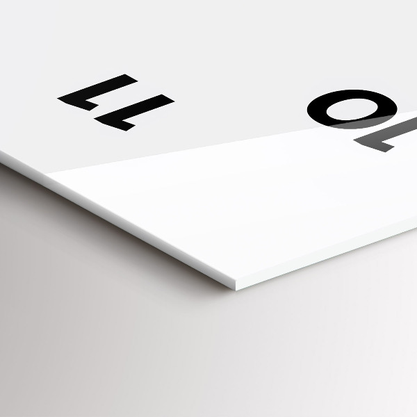 Modern vertical wall clock The inscription Be yourself