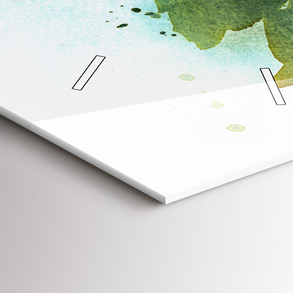 Modern vertical wall clock Roses in a Vase Watercolor