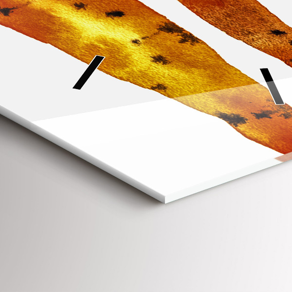 Modern vertical wall clock Carrot illustration