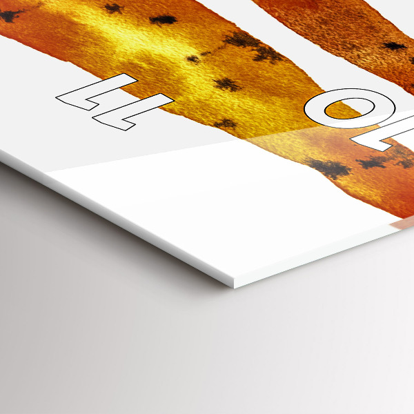 Modern vertical wall clock Carrot illustration