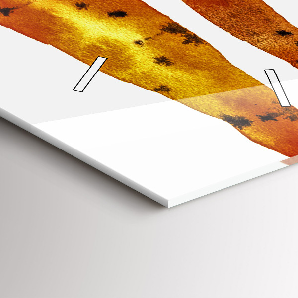 Modern vertical wall clock Carrot illustration