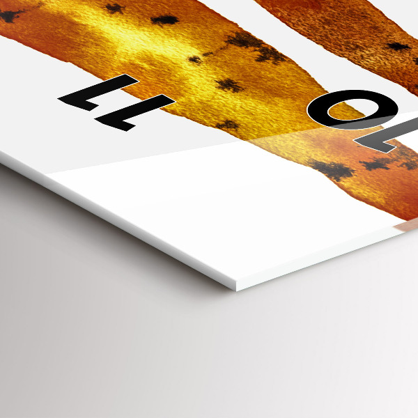 Modern vertical wall clock Carrot illustration