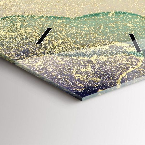 Modern vertical wall clock Abstraction of colors