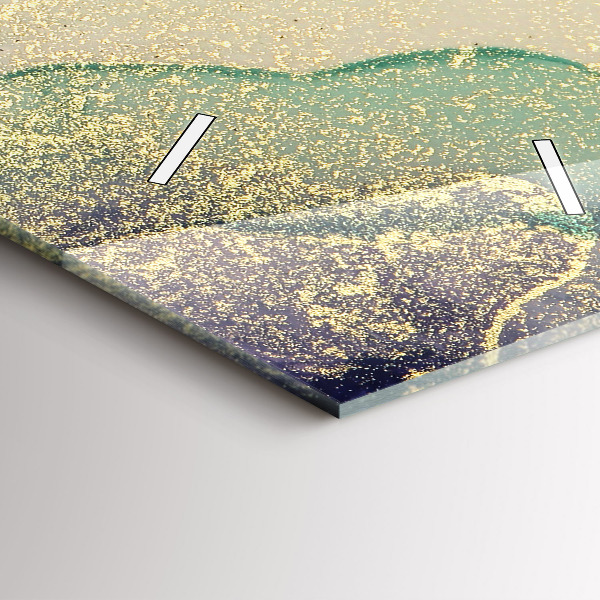 Modern vertical wall clock Abstraction of colors